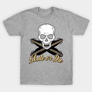 Skate Or Die Gangsta Skull T-Shirt